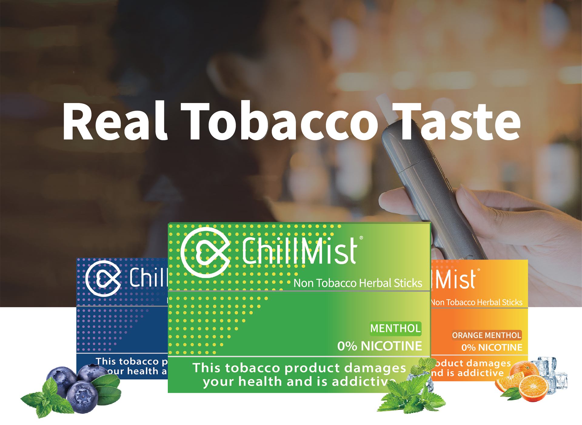 provides a true tobacco taste while still being a lower-risk product
